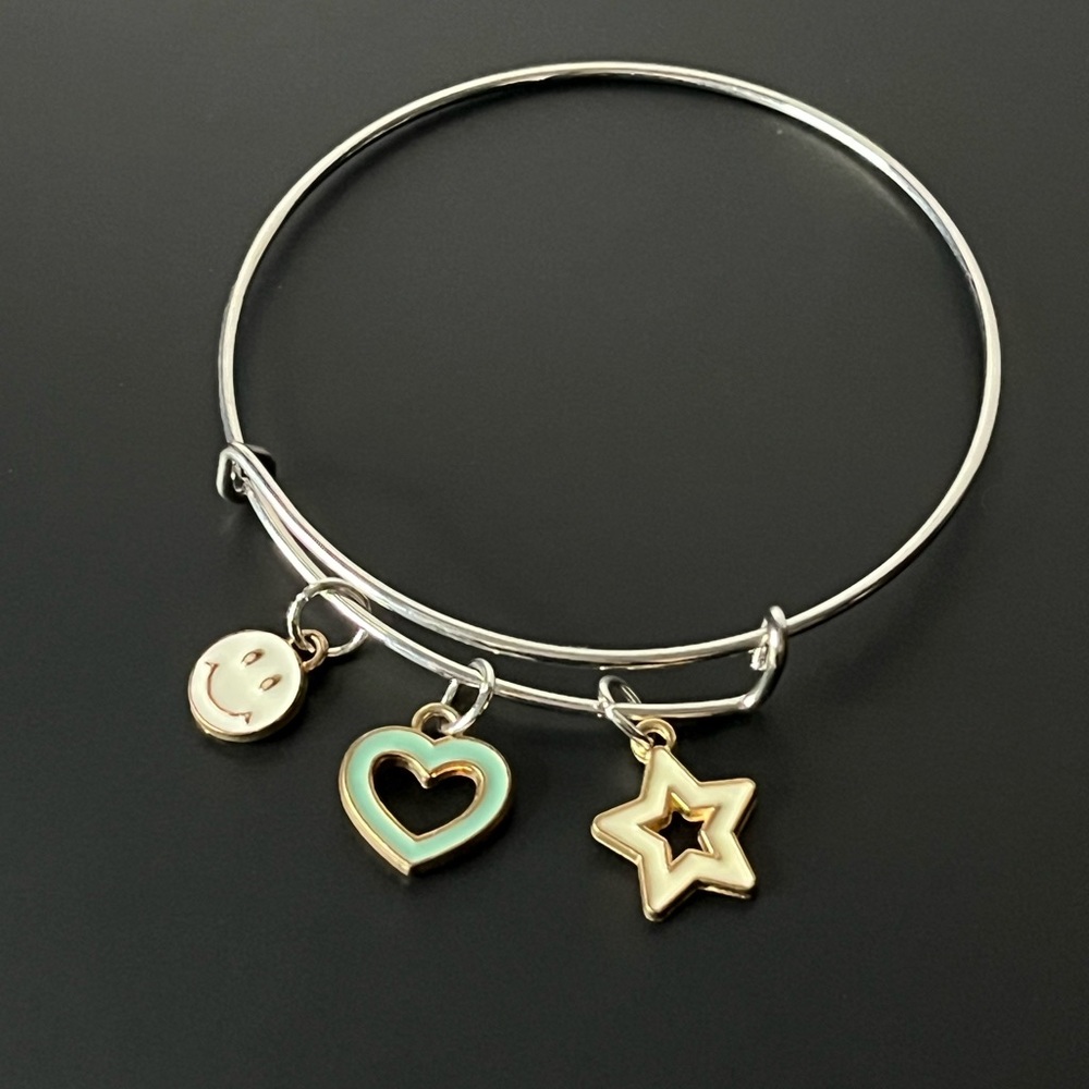 Gold and Silver Charm Bracelet